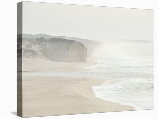 Foz Do Arelho Seashore in a Foggy Day. Portugal-Mauricio Abreu-Stretched Canvas