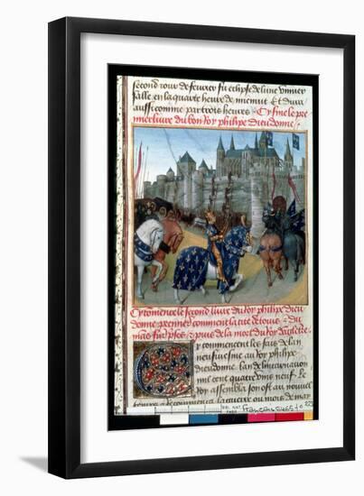 Fr 6465 F.223 Taking of Tours by Philippe Auguste (1165-1223) King of France in 1202-null-Framed Giclee Print