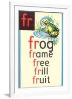 FR for Frog-null-Framed Art Print