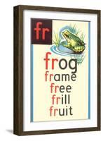 FR for Frog-null-Framed Art Print