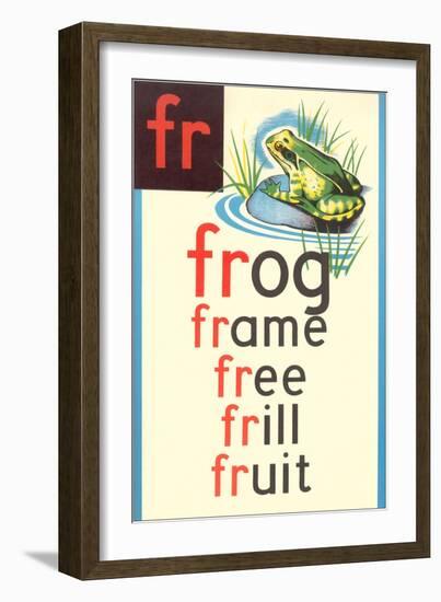 FR for Frog-null-Framed Art Print