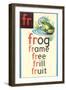 FR for Frog-null-Framed Art Print