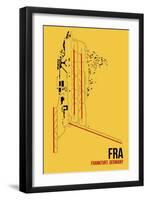 FRA Airport Layout-08 Left-Framed Giclee Print