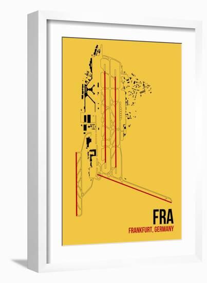 FRA Airport Layout-08 Left-Framed Giclee Print