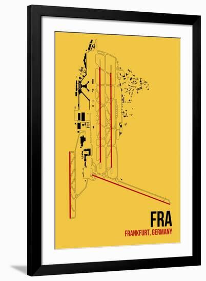 FRA Airport Layout-08 Left-Framed Giclee Print