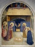 Virgin and Child Enthroned, Angels, St. Thomas, St. Barnabas, St. Dominic and St. Peter Martyr-Fra Angelico-Giclee Print