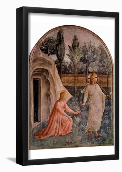 Fra Angelico (Fresco cycle in the Dominican convent of San Marco in Florence scene: Noli me tangere-null-Framed Poster