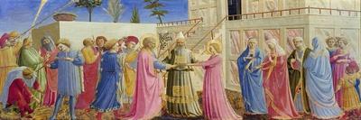Stories from the Lives of the Holy Fathers in the Desert (Thebaid), 1420 Circa, (Tempera on Wood Pa-Fra (c 1387-1455) Angelico-Framed Premium Giclee Print