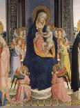Madonna of the Shadow or Virgin and Child between Saint Dominic, Cosmas, Damien, Mark, John the Eva-Fra (c 1387-1455) Angelico-Giclee Print