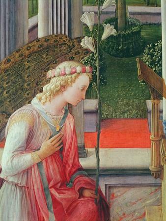 The Annunciation, Detail of the Angel Gabriel