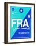 FRA Frankfurt Luggage Tag 1-NaxArt-Framed Art Print