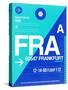 FRA Frankfurt Luggage Tag 1-NaxArt-Stretched Canvas