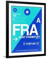 FRA Frankfurt Luggage Tag 1-NaxArt-Framed Art Print