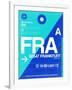 FRA Frankfurt Luggage Tag 1-NaxArt-Framed Art Print