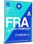 FRA Frankfurt Luggage Tag 1-NaxArt-Mounted Art Print