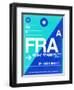 FRA Frankfurt Luggage Tag 1-NaxArt-Framed Art Print