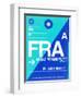 FRA Frankfurt Luggage Tag 1-NaxArt-Framed Art Print