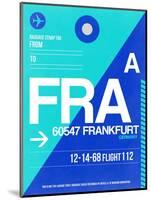 FRA Frankfurt Luggage Tag 1-NaxArt-Mounted Art Print