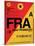 FRA Frankfurt Luggage Tag 2-NaxArt-Stretched Canvas