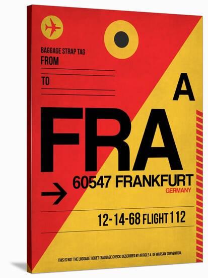 FRA Frankfurt Luggage Tag 2-NaxArt-Stretched Canvas