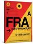 FRA Frankfurt Luggage Tag 2-NaxArt-Stretched Canvas