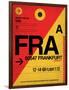 FRA Frankfurt Luggage Tag 2-NaxArt-Framed Art Print