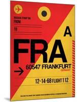 FRA Frankfurt Luggage Tag 2-NaxArt-Mounted Art Print