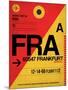 FRA Frankfurt Luggage Tag 2-NaxArt-Mounted Art Print