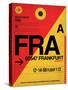 FRA Frankfurt Luggage Tag 2-NaxArt-Stretched Canvas