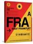 FRA Frankfurt Luggage Tag 2-NaxArt-Stretched Canvas