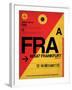 FRA Frankfurt Luggage Tag 2-NaxArt-Framed Art Print