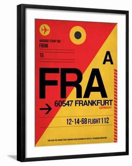 FRA Frankfurt Luggage Tag 2-NaxArt-Framed Art Print