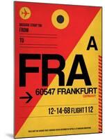 FRA Frankfurt Luggage Tag 2-NaxArt-Mounted Art Print