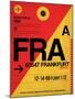 FRA Frankfurt Luggage Tag 2-NaxArt-Mounted Art Print