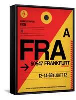 FRA Frankfurt Luggage Tag 2-NaxArt-Framed Stretched Canvas