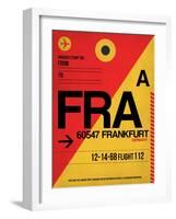 FRA Frankfurt Luggage Tag 2-NaxArt-Framed Art Print