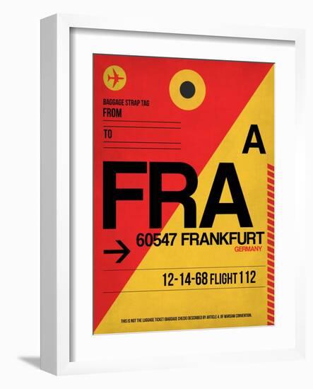FRA Frankfurt Luggage Tag 2-NaxArt-Framed Art Print