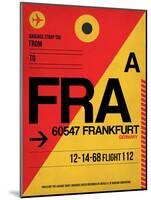 FRA Frankfurt Luggage Tag 2-NaxArt-Mounted Art Print