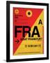 FRA Frankfurt Luggage Tag 2-NaxArt-Framed Art Print