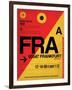 FRA Frankfurt Luggage Tag 2-NaxArt-Framed Art Print