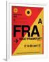 FRA Frankfurt Luggage Tag 2-NaxArt-Framed Art Print