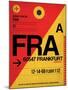 FRA Frankfurt Luggage Tag 2-NaxArt-Mounted Art Print