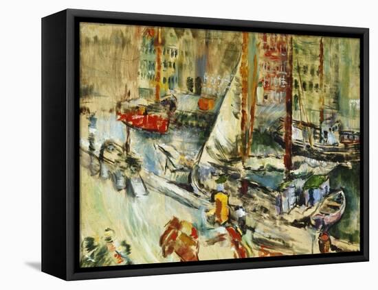 Fra Nyhavn-Ludvig Karsten-Framed Stretched Canvas