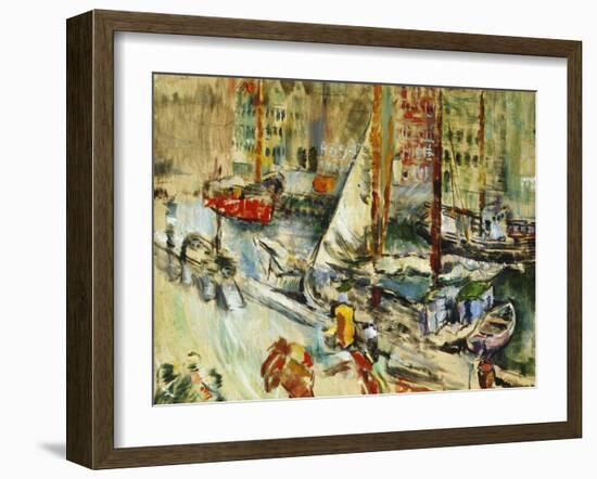 Fra Nyhavn-Ludvig Karsten-Framed Giclee Print