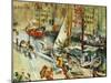 Fra Nyhavn-Ludvig Karsten-Mounted Giclee Print