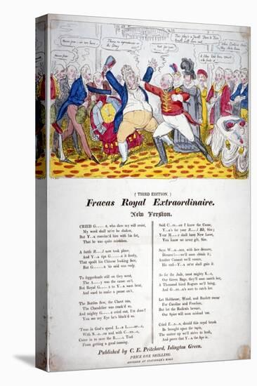 Fracas Royal Extraordinaire, 1820-Isaac Robert Cruikshank-Stretched Canvas