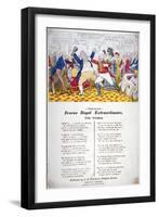 Fracas Royal Extraordinaire, 1820-Isaac Robert Cruikshank-Framed Giclee Print