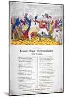 Fracas Royal Extraordinaire, 1820-Isaac Robert Cruikshank-Mounted Giclee Print