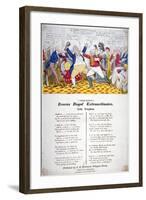 Fracas Royal Extraordinaire, 1820-Isaac Robert Cruikshank-Framed Giclee Print