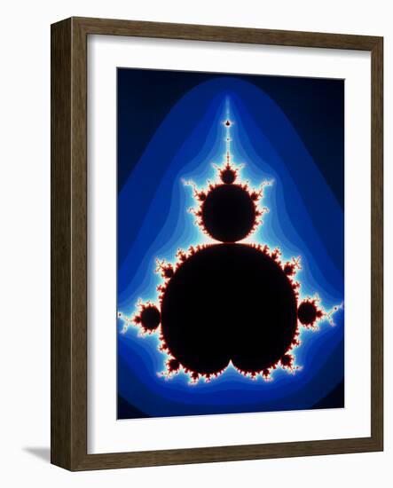 Fractal Geometry Showing Mandelbrot Set-Dr. Seth Shostak-Framed Photographic Print